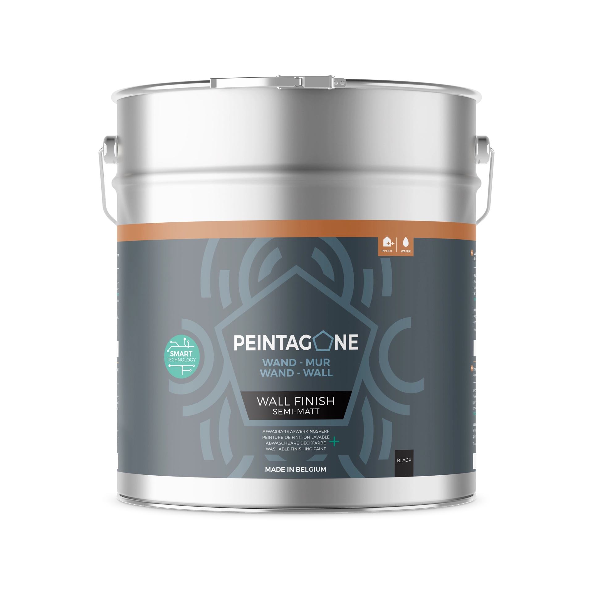 Wall Finish Semi-Matt Black