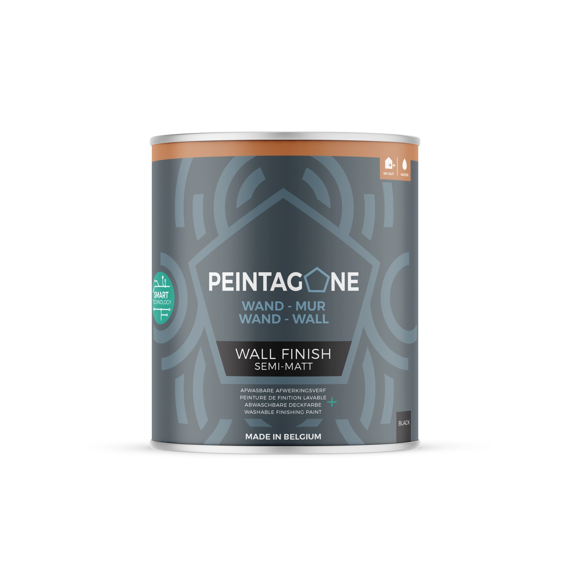 Wall Finish Semi-Matt Black