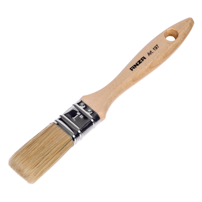 Serie 197 White Flat Brush - Anza